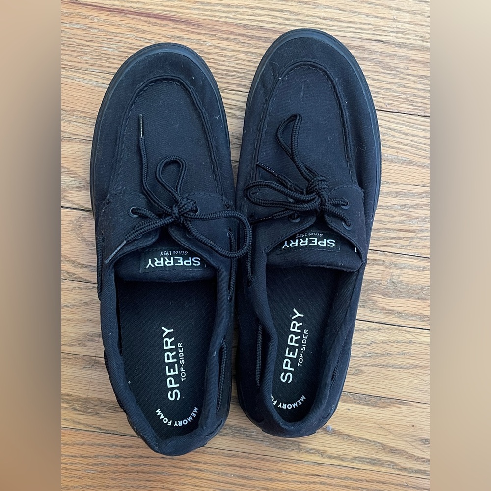 Sperry Men's Classic Black Boat Shoes